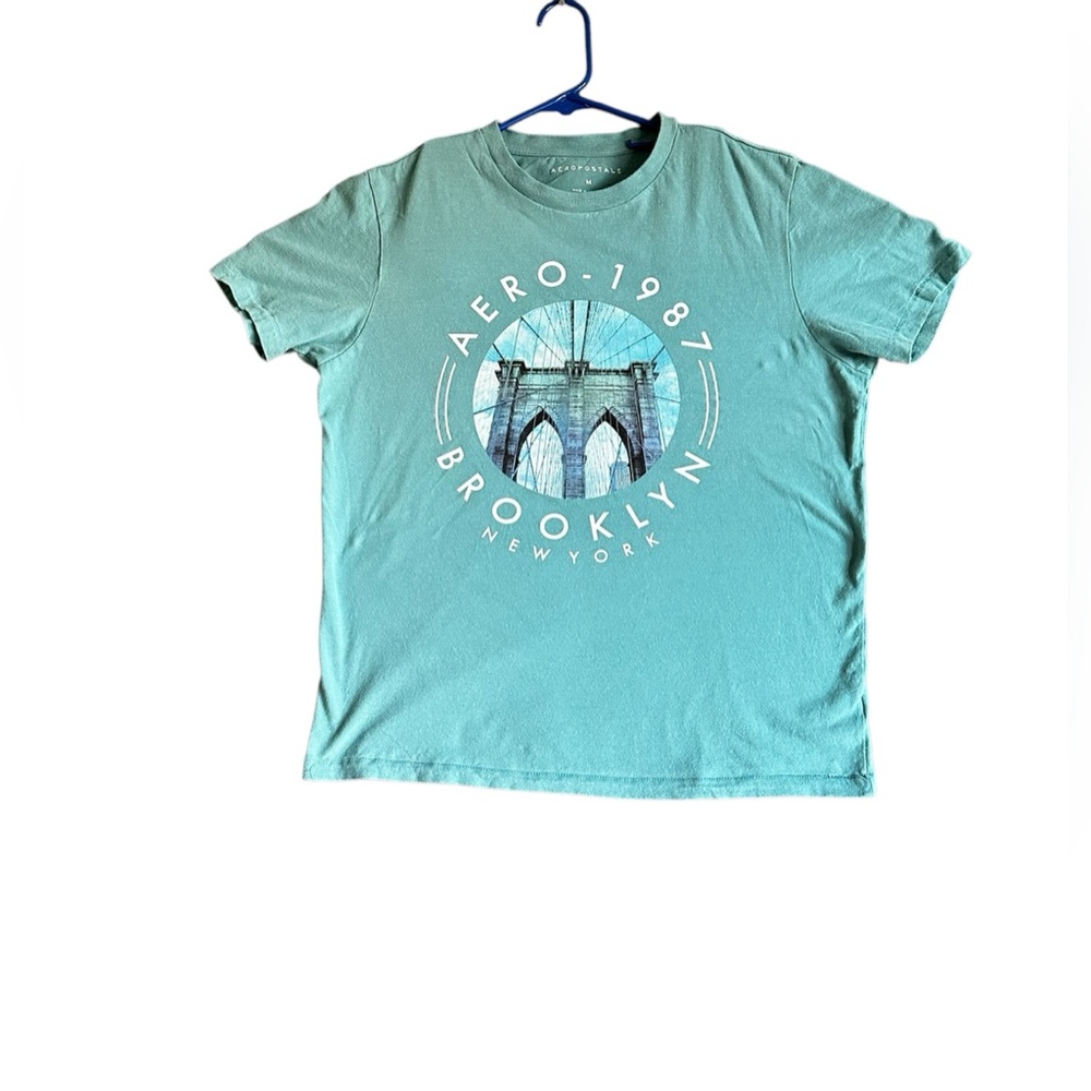 AEROPOSTALE MENS BROOKLYN NEW YORK  SHORT SLEEVE T-SHIRT SZ M - Picture 2 of 9